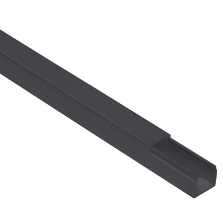 Кабель-канал 25*25 L2000 черный Plast EKF kk-25-25b