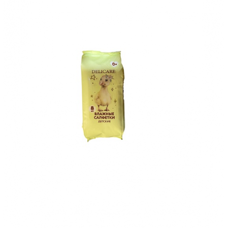 Влажные салфетки ДЕТСКИЕ Гусенок (0+) 8шт DELICARE Mini 3156845