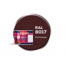Грунт-эмаль по ржавчине коричневый RAL8017 0,4кг OLECOLOR