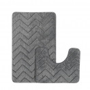 Коврик для ванной набор 60*90/60*45 см зигзаг BZ-ST269-2 Baizheng