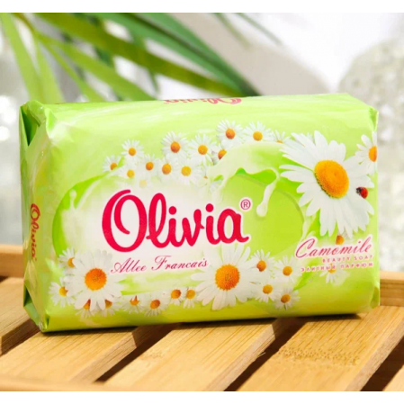 ALVIERO Мыло туалетное твердое "Olivia Allee Francais" Мальва, 140гр/ 48 шт/уп