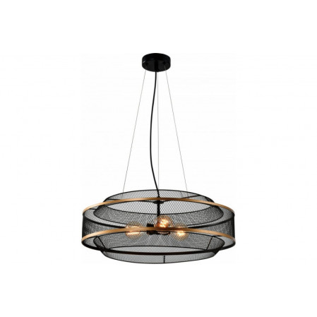 Люстра Rivoli Marika 5090-203 3хЕ27 40W 500х500(720) металл/черный 53048