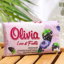 ALVIERO Мыло туалетное твердое "Olivia Love Nature & Fruttis" Нежный ежевичный мусс, 140гр/ 48 шт/уп