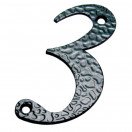 Номер дверной "3" ЧЕРНЫЙ