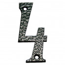 Номер дверной "4" ЧЕРНЫЙ