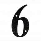 Номер дверной "6" ЧЕРНЫЙ