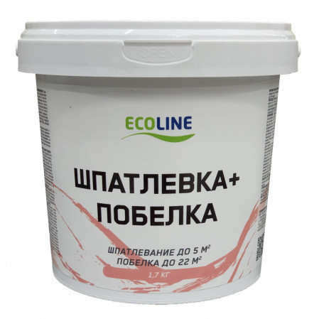 Шпатлевка+побелка ECOLINE 1,7кг