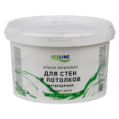 Краска ECOLINE для стен и потолков 3кг, 12351