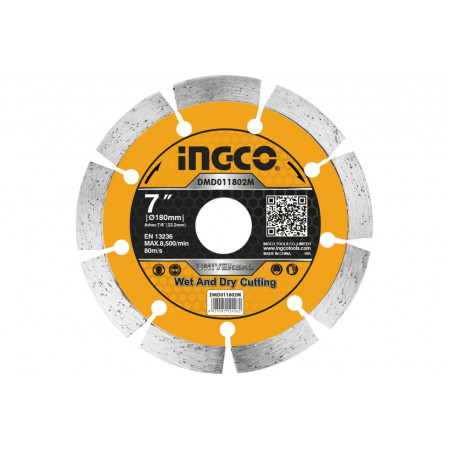 Круг алмазный сегментный 180мм INGCO DMD011802M