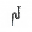 Труба гибкая с выпуском 1 1/2х40/50 с нерж. решеткой (335-755мм) Aquant F103-60-MR