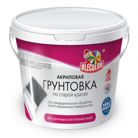 Грунтовка акр. по ст. краске Olecolor 3,0 кг
