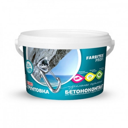 Грунтовка акриловая БЕТОНОКОНТАКТ 3,5 кг. FARBITEX