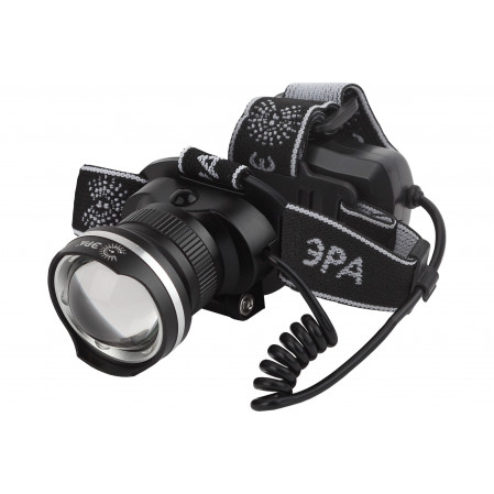 Фонарь налобный GA-806 5W LED 2,5Ач, USB алюминий, ЭРА 8543