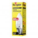 Navigator B35 E27 60W свеча прозрачная NI-B-60-230-E27-CL 94329