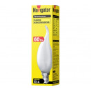 Navigator FC E14 60W свеча на ветру матовая NI-FC-60-230-E14-FR 94335