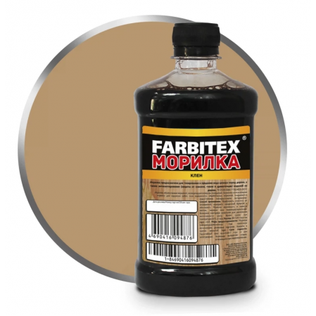 Морилка деревозащ. водная клен 0,5л Farbitex