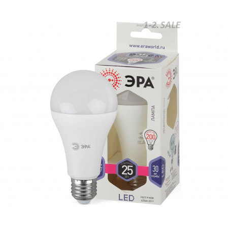Лампа светодиодная ЭРА LED A65-25W-860-E27 34817