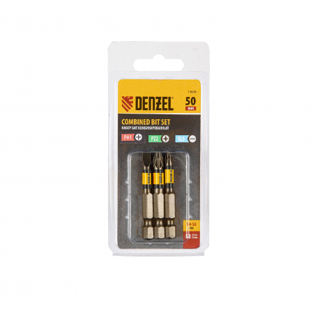 Бита двухстор., PH2-PH2х45 мм, сталь S2// Denzel 11673 (ЦЕНА ЗА ШТ.)