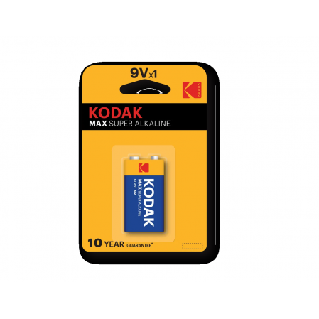 Батарейки Kodak 6LR61-1BL MAX SUPER Alkaline [K9V-1]
