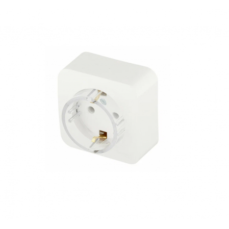 Systeme Electric BLANCA роз. ОУ 1 мест. 16А бел. (пл.осн., земля, изол.пл.) BLNRA010111