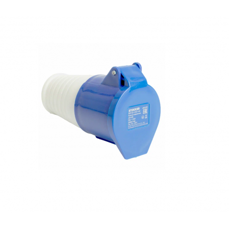 STEKKER силовая розетка CEE переносная ST-223 32А 220В 2P+PE IP44, RST32-223-44 49439