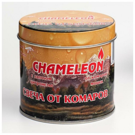 Свеча репеллентная Chameleon от комаров в жест. банке