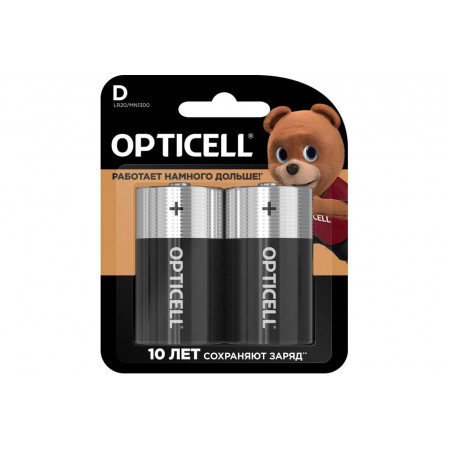 Элемент питания алкалиновый D/LR20 1.5В Basic Opticell 5051005