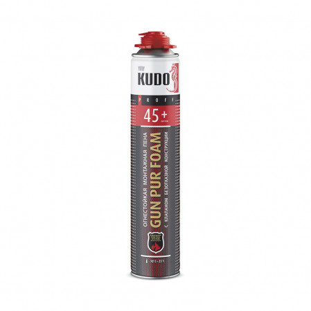 Пена монтажная проф.Kudo Fire Proof 45+ стойкая всезезон 1000мл 110816