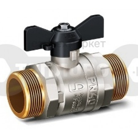 Кран шаровый ппр, б, нр, 1/2" (15) никель LD Pride 47.15  арт.47.304.15