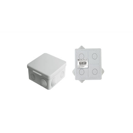 TDM РЭМЗ коробка распред. 100х100х55 мм ОУ с крышкой IP54 8 входов СЕРАЯ SQ1401-0513