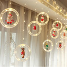 Гирлянда светодиодная 5м, 10led кольца игрушки белый, Fex, арт.XHP-1259