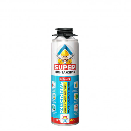 Очиститель пены SUPER МОНТАЖНИК, 0,65л