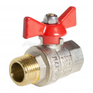 Кран шаровый  VALTEC 218 ппр, б, вр-нр, 1/2 15 бабочка