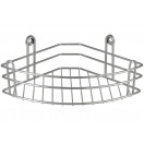 Полка мет. для ванной, 1-ярус, 28,5*18*10см, угловая, арт. RUS-385019-1 РАСПРОДАЖА
