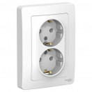 Розетка Schneider BLANCE CУ 2мест 16А бел BLNRS001021