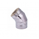 Отвод-сэндвич 45° (430/0,8мм+нерж) Ф150/210 FERRUM