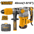 Перфоратор INGCO 1600Вт 0-650 об/мин, 10 дж SDS-Max RH1600388 INDUSTRIAL