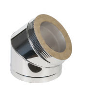 Отвод-сэндвич 45° 430/0,8мм нерж+нерж Ф115/200 FERRUM