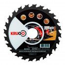 Диск пильный для циркулярных пил по дереву 125*22.23+20+16 24T mm KRUGO WA125024
