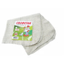 Салфетка(тряпка) д/пола 60*80см., хлопок, белая AST 580154