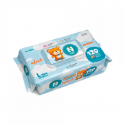 Салфетки влажные 120шт Baby Blue (кирпичик с клапаном), 122562